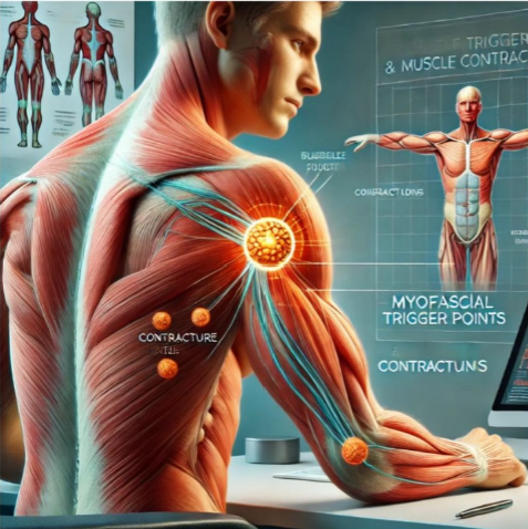 Punción seca aplicada en el gastrocnemio para tratar contracturas musculares en Taller Humano