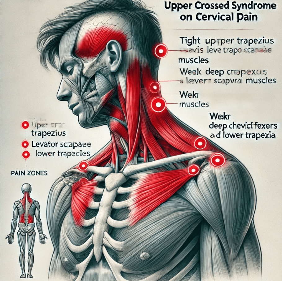 Ejercicio terapéutico para corregir el síndrome cruzado superior