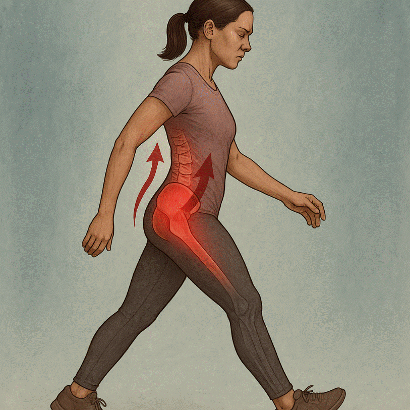 Marcha alterada por síndrome cruzado inferior