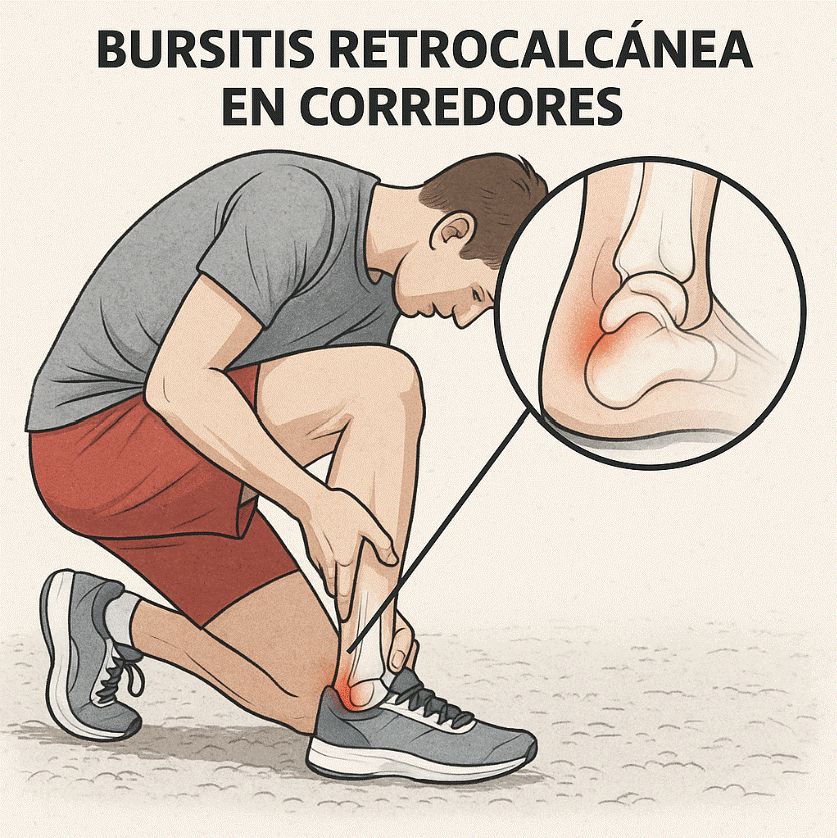 Tratamiento fisioterapéutico para bursitis retrocalcánea en corredores