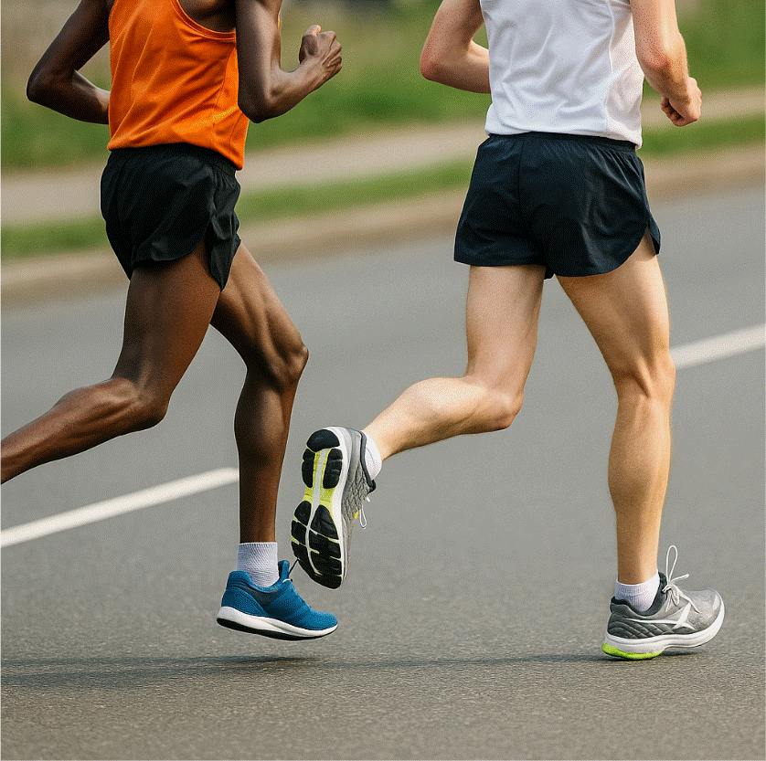 Correr con apoyo del antepié versus correr con apoyo de talón