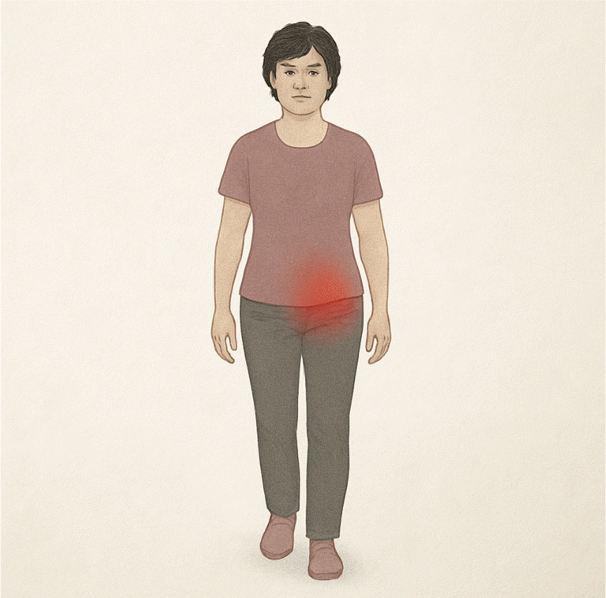 Estudio de la marcha para dolor de cadera al caminar