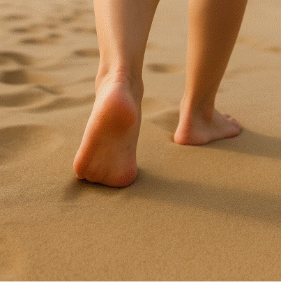 largas caminatas en arena y su relación con el pie plano