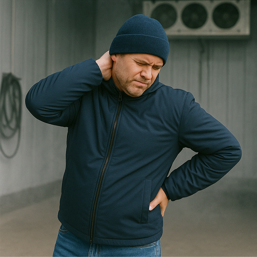 frío y dolor de espalda