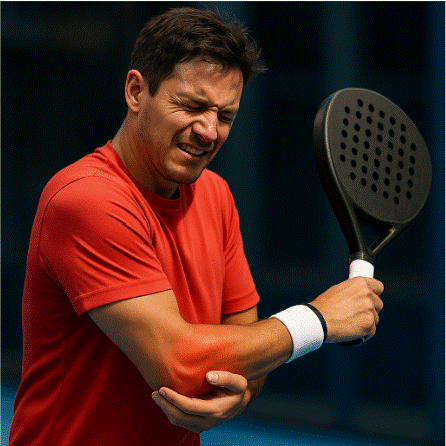 lesiones frecuentes en pádel