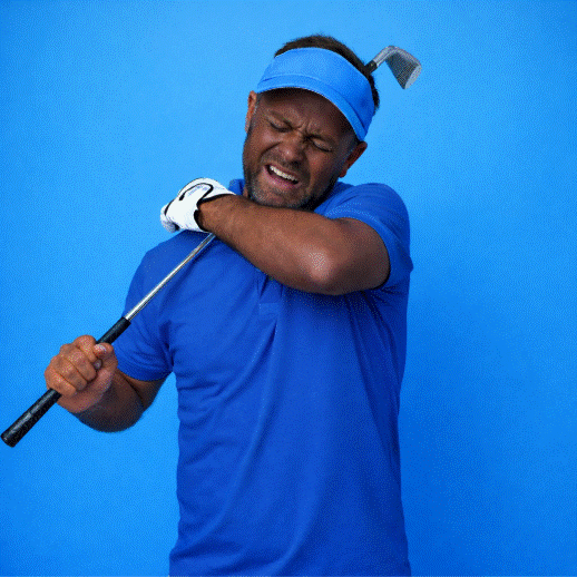 lesiones de hombro en golf