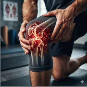 patrón de marcha y rodilla