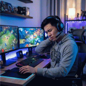 dolor cervical en gamers
